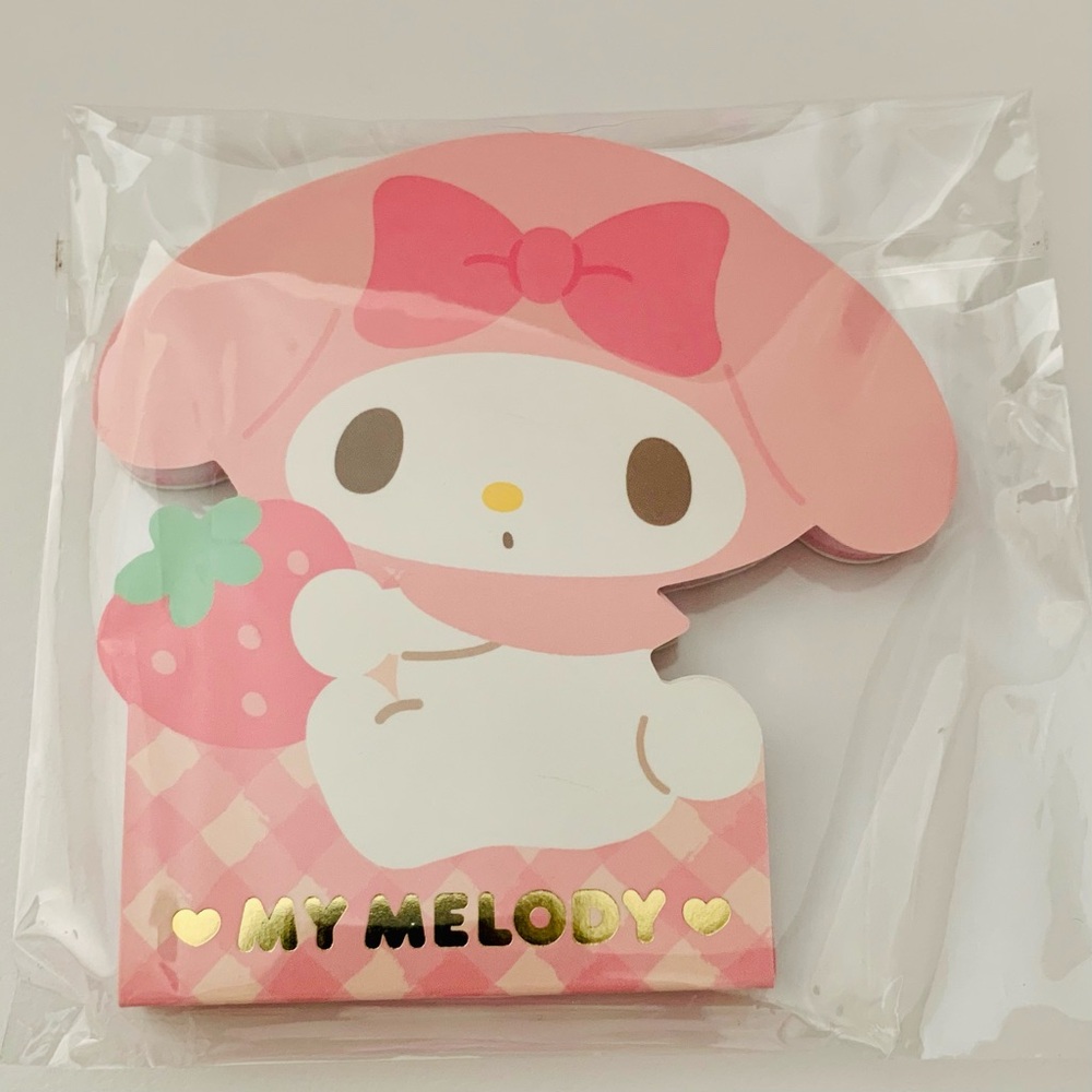 Sanrio My Melody Pink Notepad Japan New Kawaii Cute
